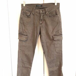 LNWOT James Jeans Twiggy Cargo Brown Cotton Women's 7-Pocket Cargo Pants Size 27